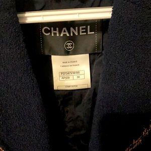 Chanel size 38 color navy blue
